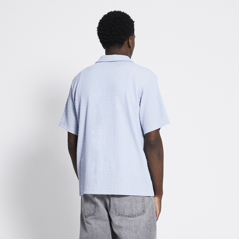 Short sleeve shirt "Steven Structure" Light blue